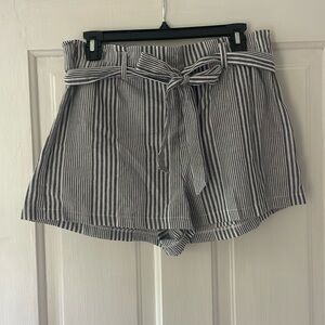 Favlux grey and white striped shorts!